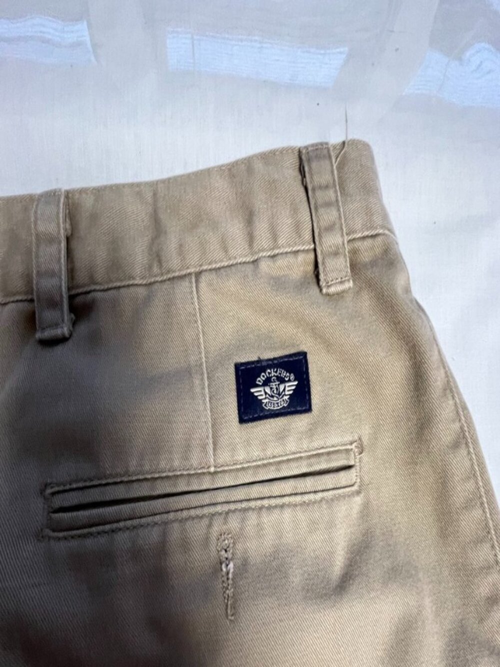 Dockers Original Pleated Classic Khaki Pants Beige Men’s 44x30 100% Cotton - Picture 9 of 9